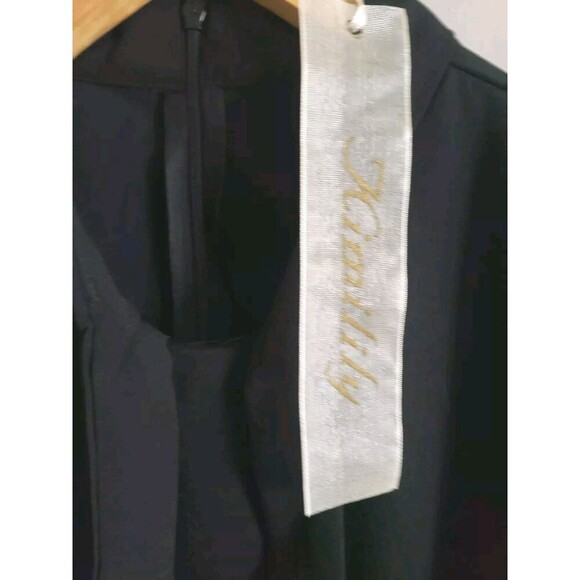 KimiLily Dress Women's Large Black Pink Green Fit And Flare Retro NWT - Picture 2 of 12